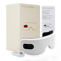 The Bluetooth Music Eye Massager with its box packaging and other contents such as type-c charger and user manual.