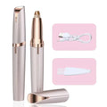 The Champagne Epilator For Eyebrows Hair removal, the charger and comb