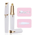 The White Epilator For Eyebrows Hair removal, the charger and comb